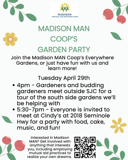Garden party flyer