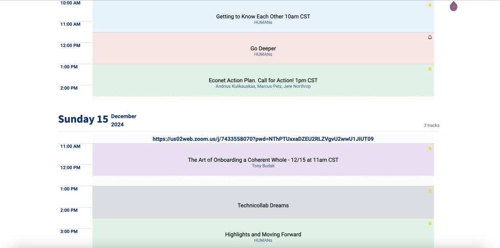 picture of summit schedule