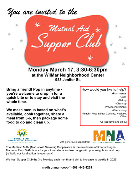 Supper Club 3.17.25